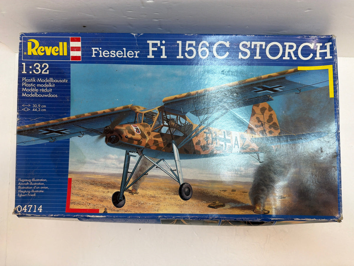 Revell Plastic aircraft kit Fieseler FI 156 C Storch 1:32 04714 Opened but complete