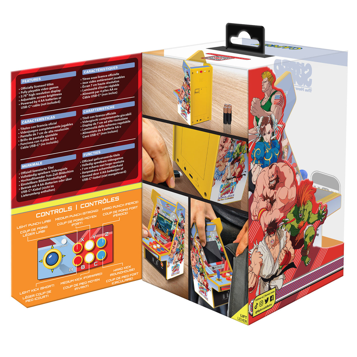 Super Street Fighter II Micro Player Pro 6.7 inch Portable Retro Arcade (2 Games In 1) DGUNL4185 by My Arcade DGUNL3227 PRE ORDER - COMMING SOON