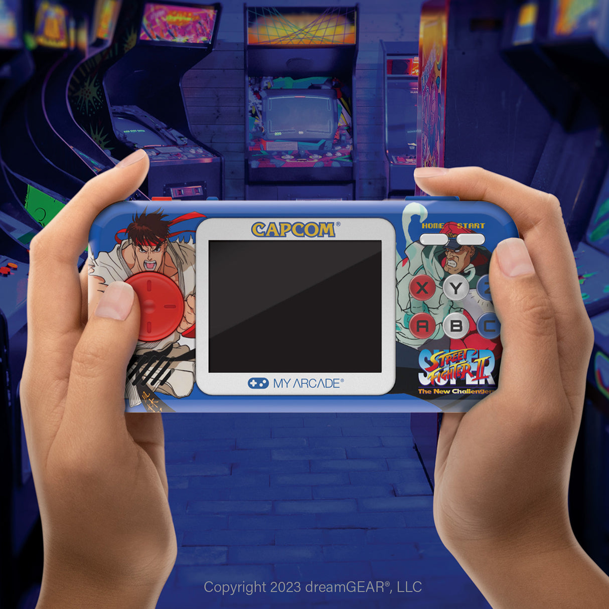 Super Street Fighter II Pocket Player Pro Portable Gaming System (2 Games In 1) DGUNL4187 by My Arcade DGUNL3227 PRE ORDER - COMMING SOON