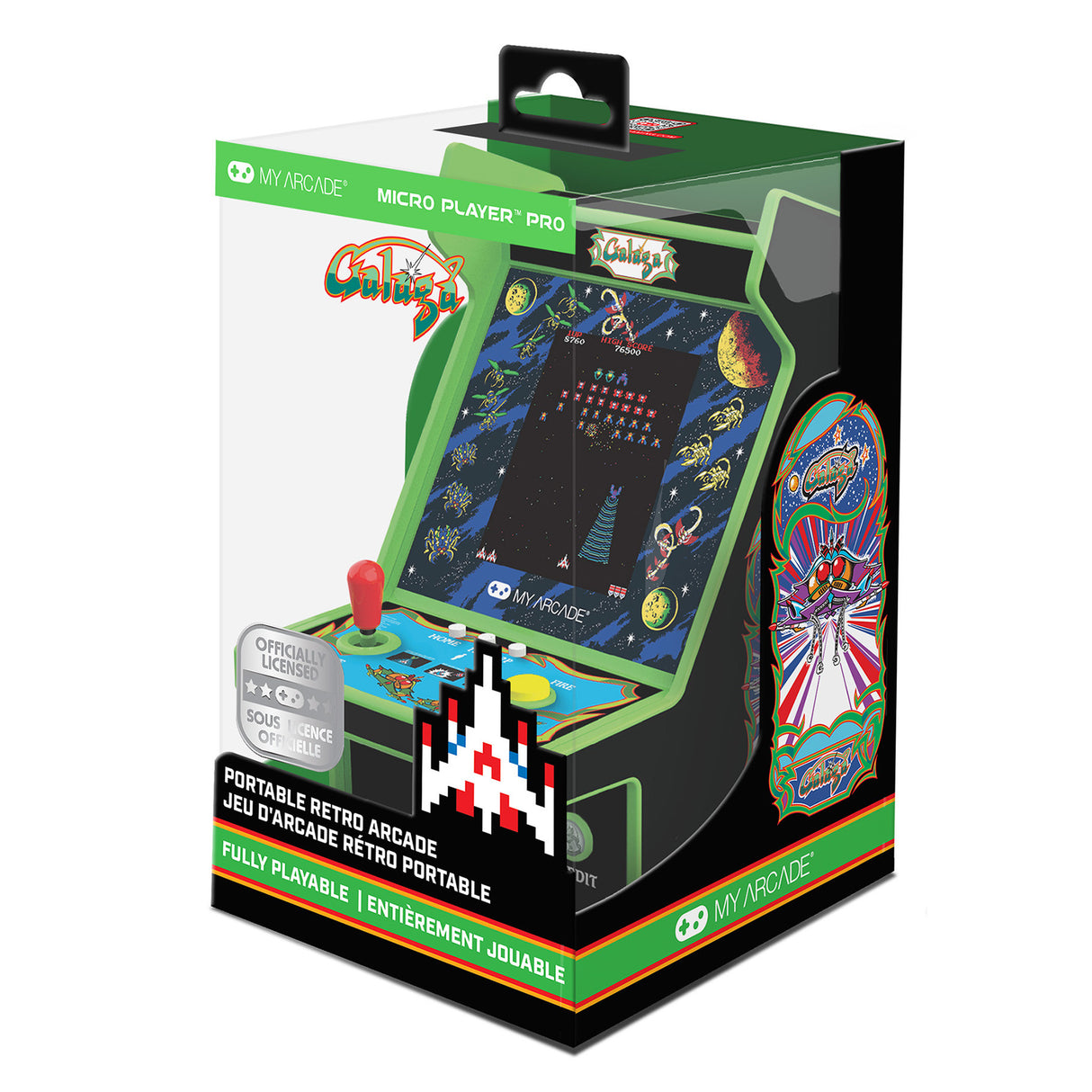 Galaga Micro Player Pro 6.7 Inch Portable Retro Arcade (2 Games in 1) by My Arcade DGUNL4195  PRE ORDER - COMMING  SOON