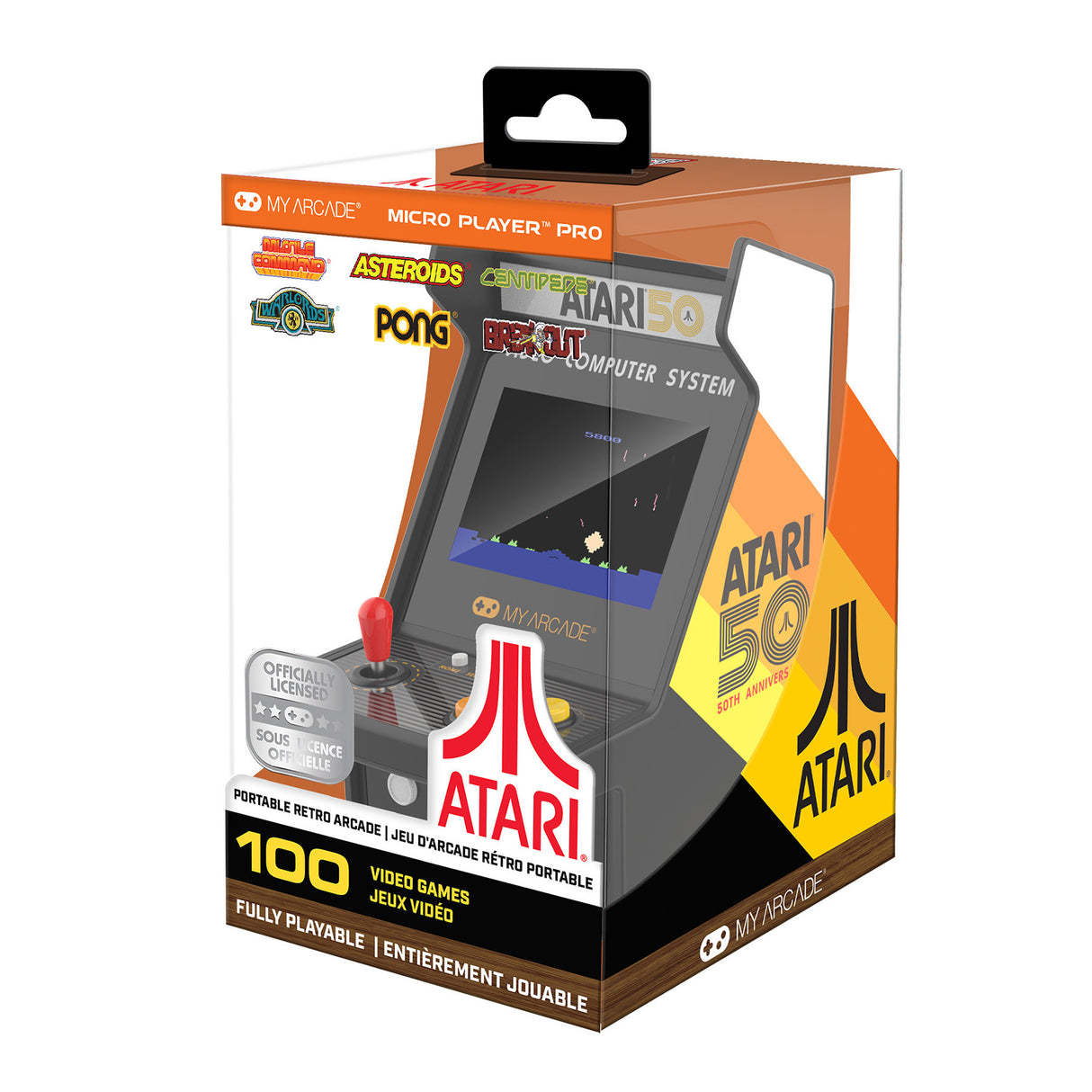 Atari Micro Player Pro 6.7 Inch Portable Retro Arcade (100 Games in 1)  by My Arcade  DGUNL7013 PRE ORDER - COMMING SOON