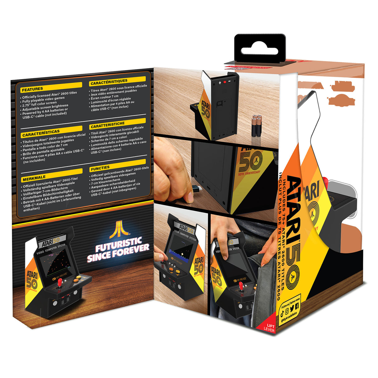 Atari Micro Player Pro 6.7 Inch Portable Retro Arcade (100 Games in 1)  by My Arcade  DGUNL7013 PRE ORDER - COMMING SOON