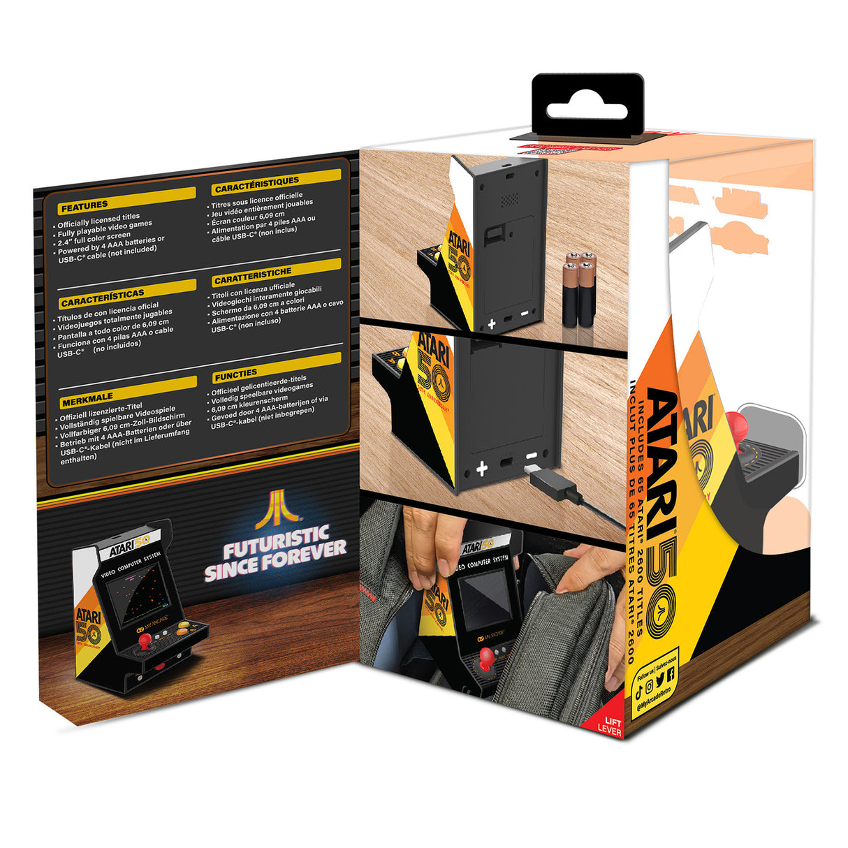 Atari Nano Player Pro 4.8 Inch Portable Retro Arcade (75 Games in 1) by My Arcade DGUNL7014  PRE ORDER - COMMING SOON