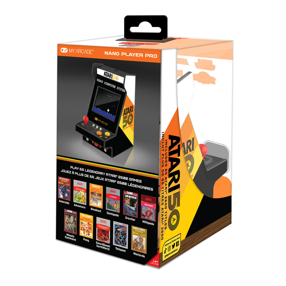 Atari Nano Player Pro 4.8 Inch Portable Retro Arcade (75 Games in 1) by My Arcade DGUNL7014  PRE ORDER - COMMING SOON