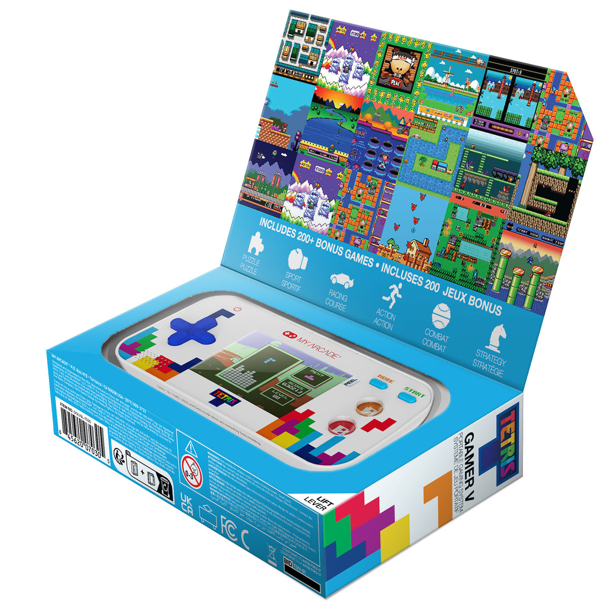 Tetris Gamer V Portable Video Game System (201 Games in 1) by My Arcade DGUNL7030 PRE ORDER - COMMING SOON