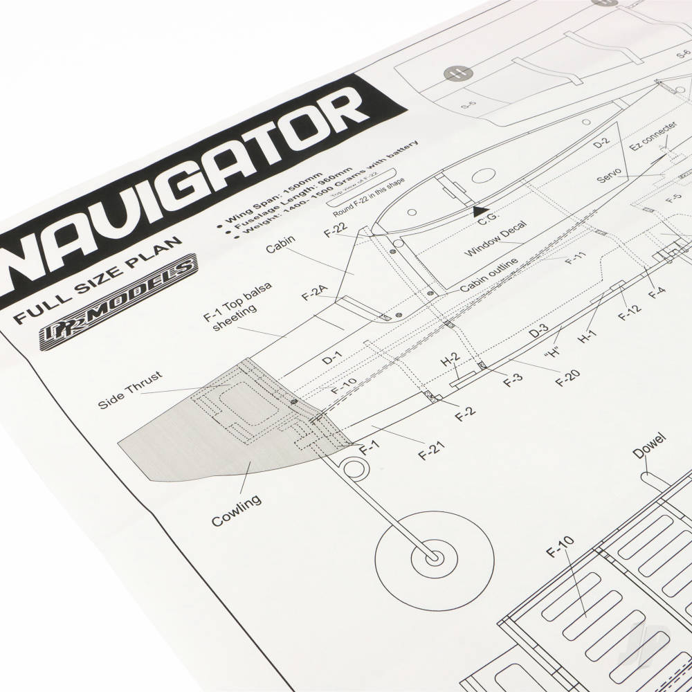 DPR Navigator Trainer - 3S Electric 1.5m / 59in Kit