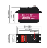 DSSERVO DS5180 HV 85kg 0.15sec/60° Metal Gear Digital Servo For 1/5 RC Car Baja Car