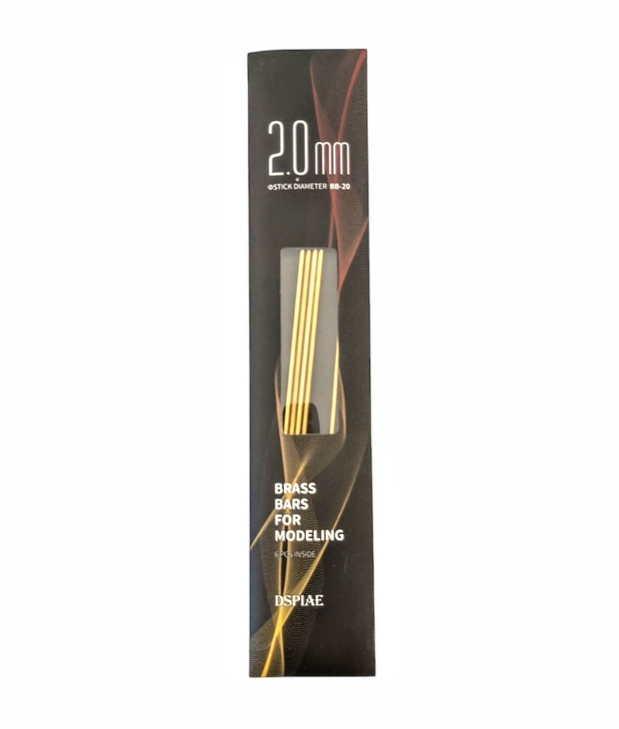 BB-20 Brass Bars For Modeling 2.0mm(6PCS)