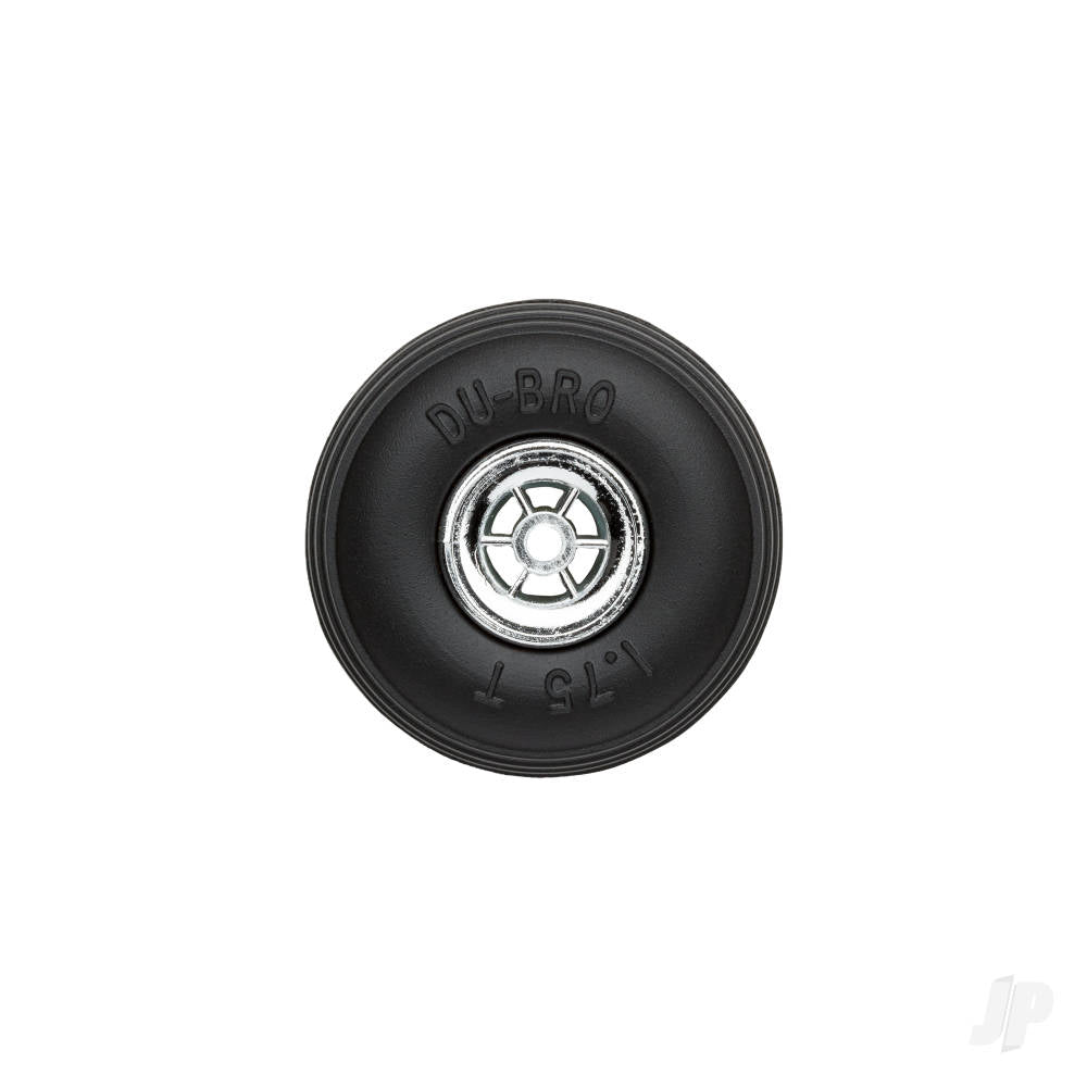 Dubro 1.75in Diameter Chrome Treaded Wheels (2 pcs)