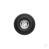 Dubro 1.75in Diameter Chrome Treaded Wheels (2 pcs)