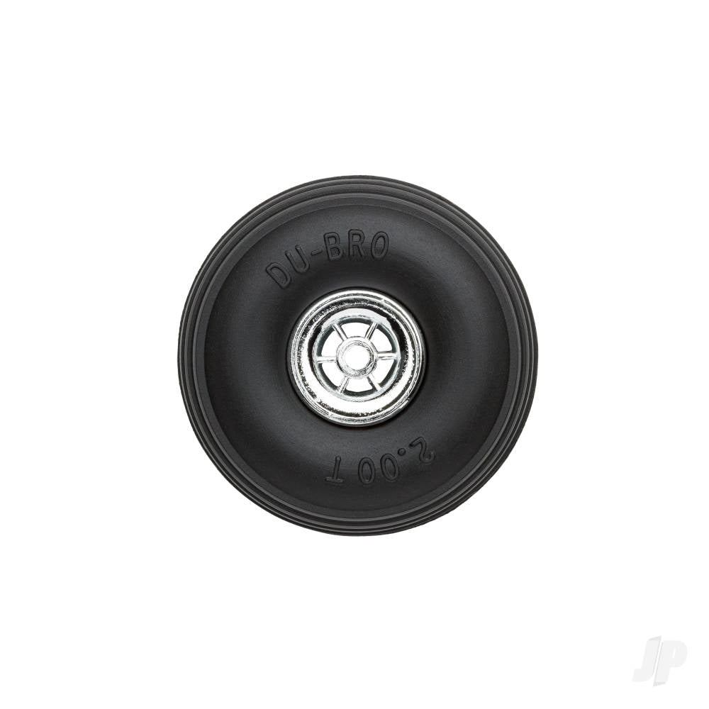 Dubro 2.in Diameter Chrome Treaded Wheels (2 pcs)