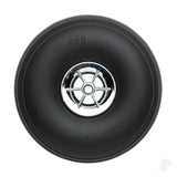 Dubro 3.25in Diameter Chrome Treaded Wheels (2 pcs)