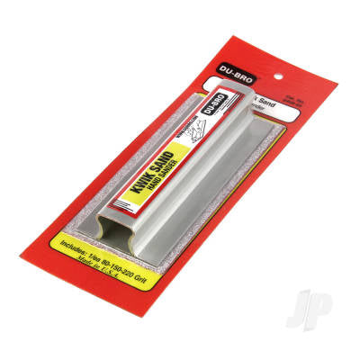 Dubro Kwik Sand Hand Sander 5.5in with (80/150/220 Grit)
