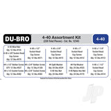 Dubro 4-40 Hardware Assortment Kit (228 pcs set)