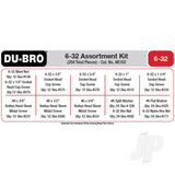 Dubro 6-32 Hardware Assortment Kit (204 pcs set)