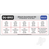 Dubro Attachments Assortment Kit (114 pcs set)