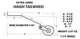 Ohio Superstar Haigh Style Tailwheel Support Model - Extra Large