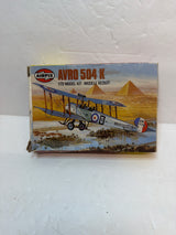 Airfix Avro 504K 1/72 128 / 01048 / 01085 Plastic Model Kit Vintage