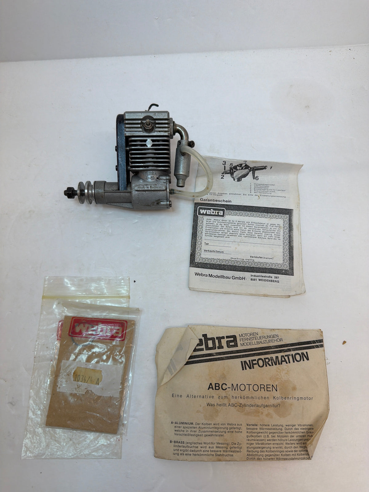 Webra 4-40  four-stroke engine Second Hand