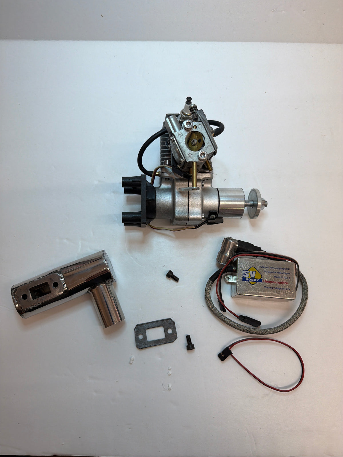 SV -1Sin7cc Gagsoline Slingle Cylinder Side Exhaust 2-Stroke Petrol Engine