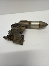 Second Hand Aircraft Engine 2-stroke Magnum 40 GP with silencer (Box 62)