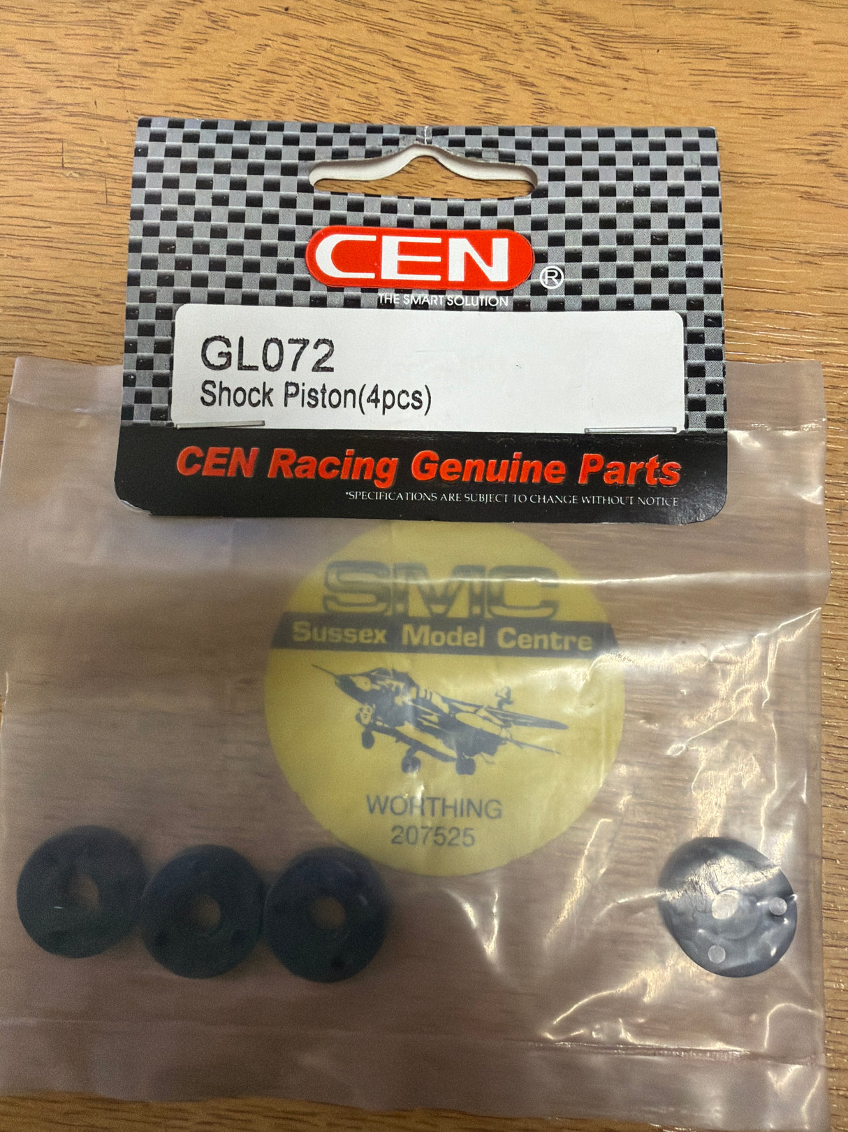 Cen RC Car Spares Shock Puston 4pcs GL072 (Box 92)