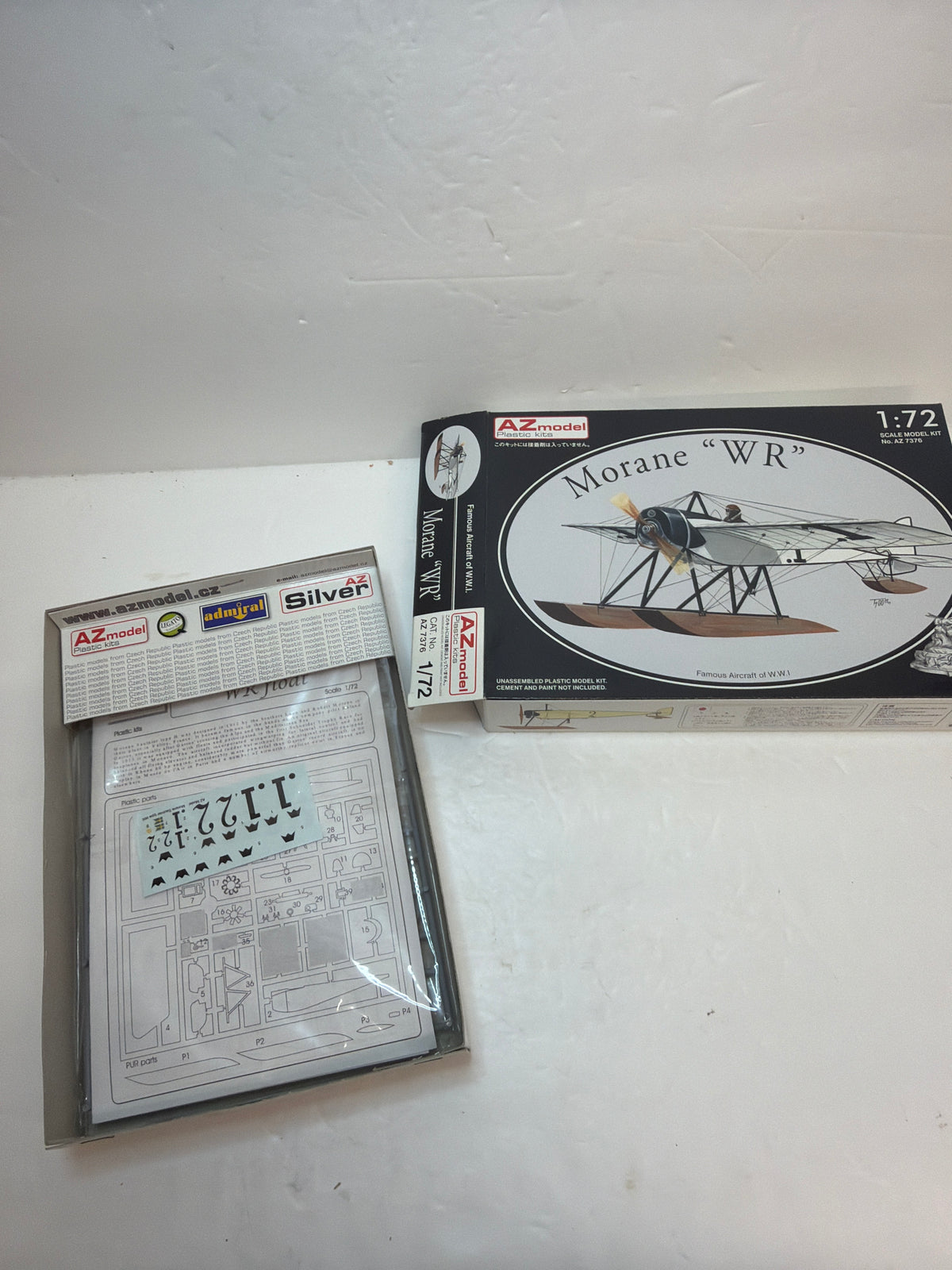 Morane WR Floatplane — AZ Model 1/72 Plastic model Kit Vintage