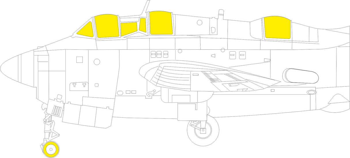 Eduard 1/48 Gannet (Airfix) AS. 1/AS. 4 Mask EX1017