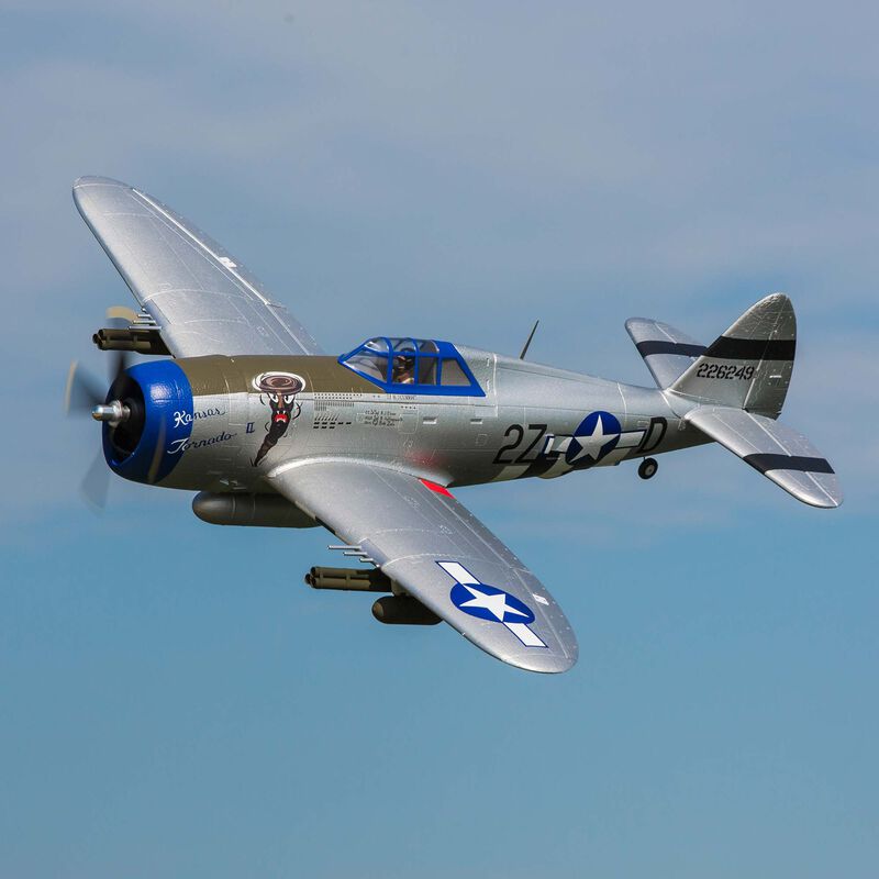 E-Flite P-47 Razorback 1.2m BNF Basic with AS3X & SAFE Select