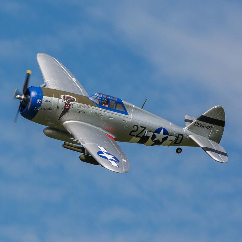 E-Flite P-47 Razorback 1.2m BNF Basic with AS3X & SAFE Select