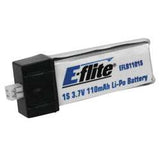E Flite 150mAh 1S 3.7volt 25C LiPo Batteries x 2- SECOND HAND