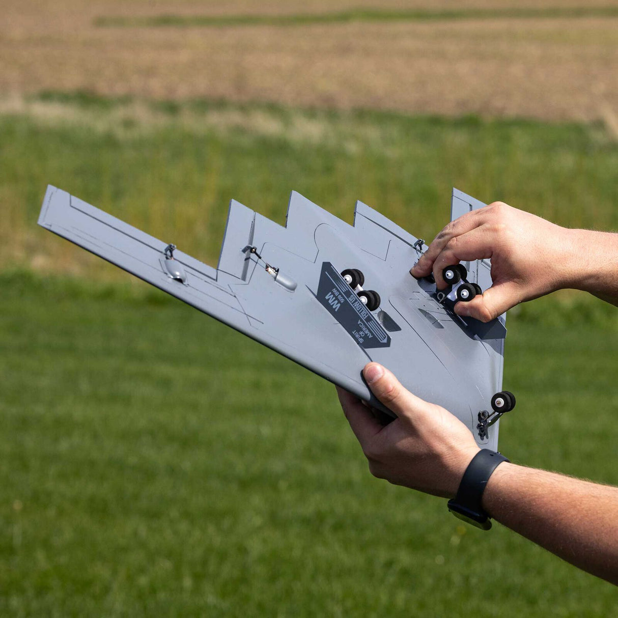 E-Flite UMX Micro B-2 Spirit of America Twin 30mm EDF BNF Basic