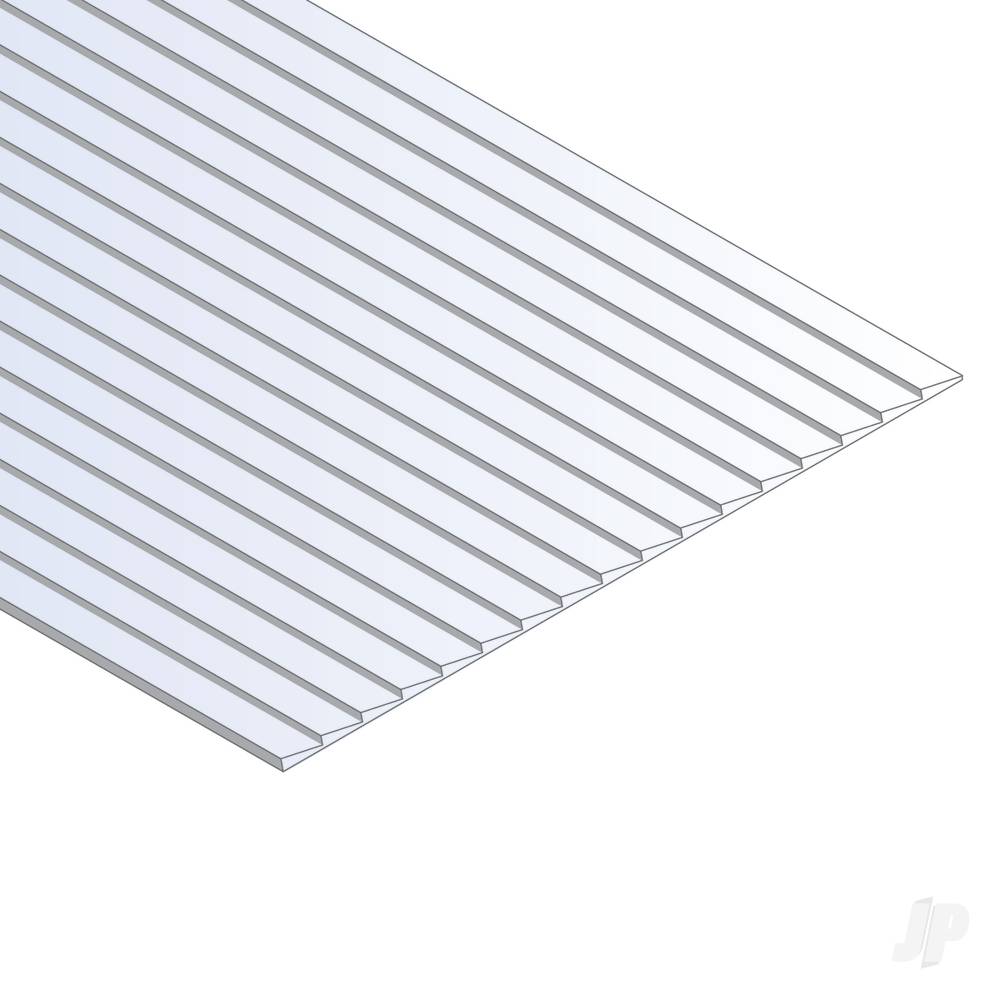 12x24in (30x60cm) Clapboard Siding Sheet .040in (1.0mm) Thick .030in Spacing (1 Sheet per pack)