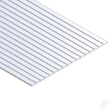 12x24in (30x60cm) Clapboard Siding Sheet .040in (1.0mm) Thick .030in Spacing (1 Sheet per pack)