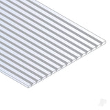 12x24in (30x60cm) Novelty Siding Sheet .060in (1.5mm) Thick .188in 3/16in Spacing (1 Sheet per pack)