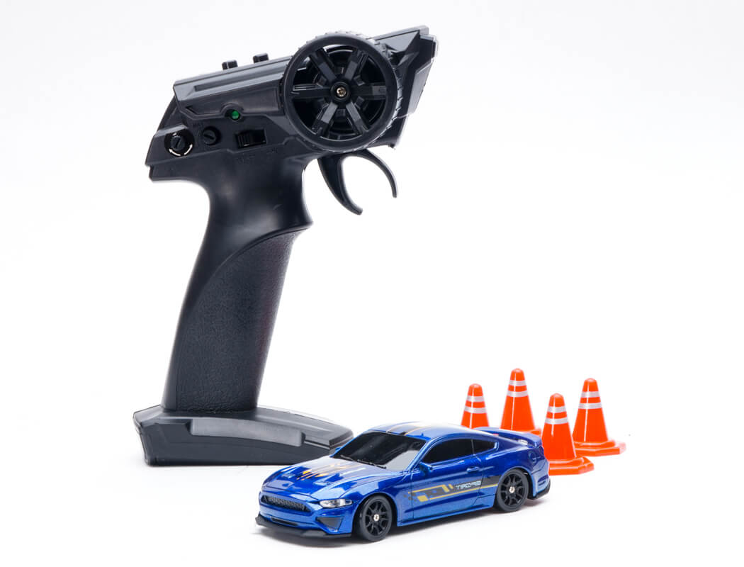 E-ZEE RC 1/43 LIGHTING MUSCLE 4WD DRIFT CAR w/GYRO - BLUE EZ-8500EBL