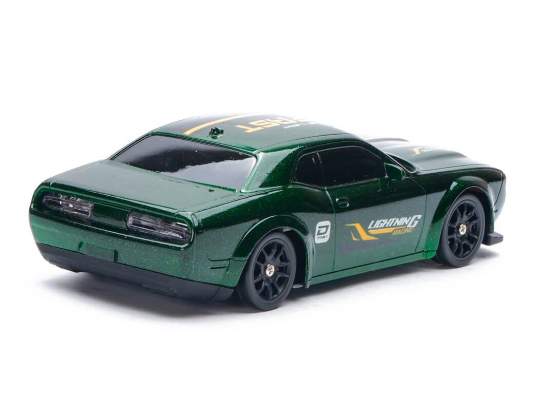 E-ZEE RC 1/43 LIGHTING STINGER 4WD DRIFT CAR w/GYRO - GREEN EZ-8501EGN