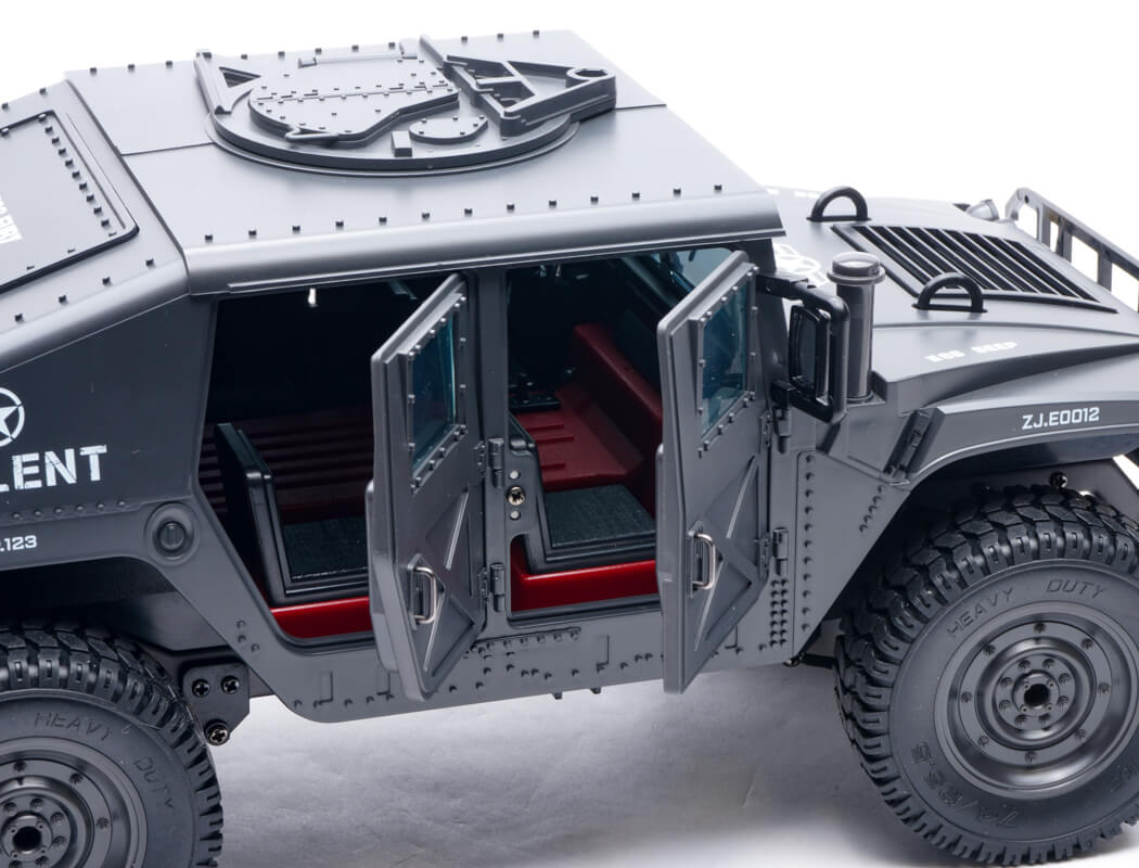 E-ZEE RC 1/16 4WD RC HUMMER MILITARY TRUCK - BLACK