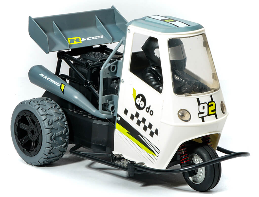 E-ZEE RC 1/16 TRICYCLE RTR WITH LIGHT-SOUND & EXHAUST FUNCTION