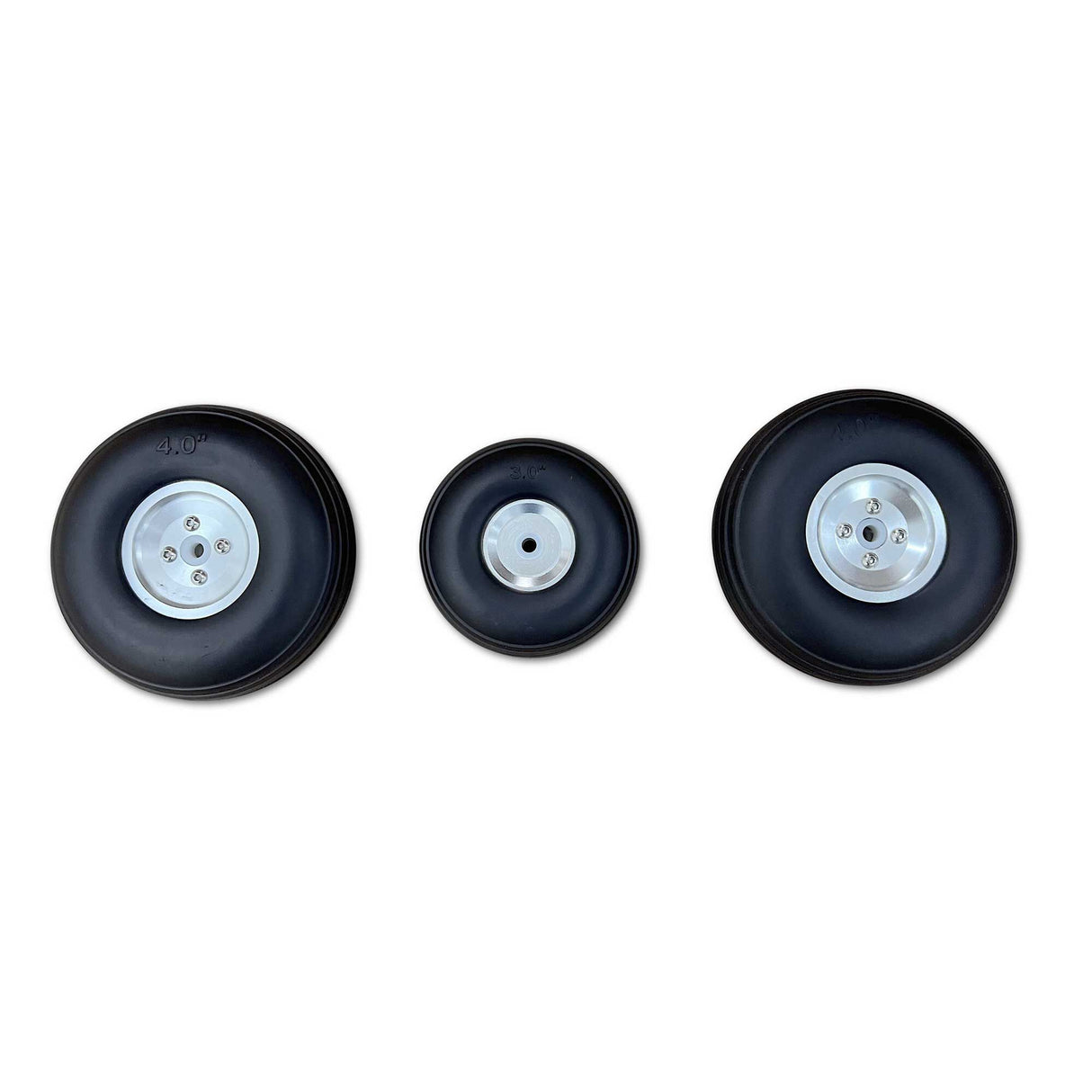 Aluminum Hub Wheel Set (3): OV-10 Bronco 20cc