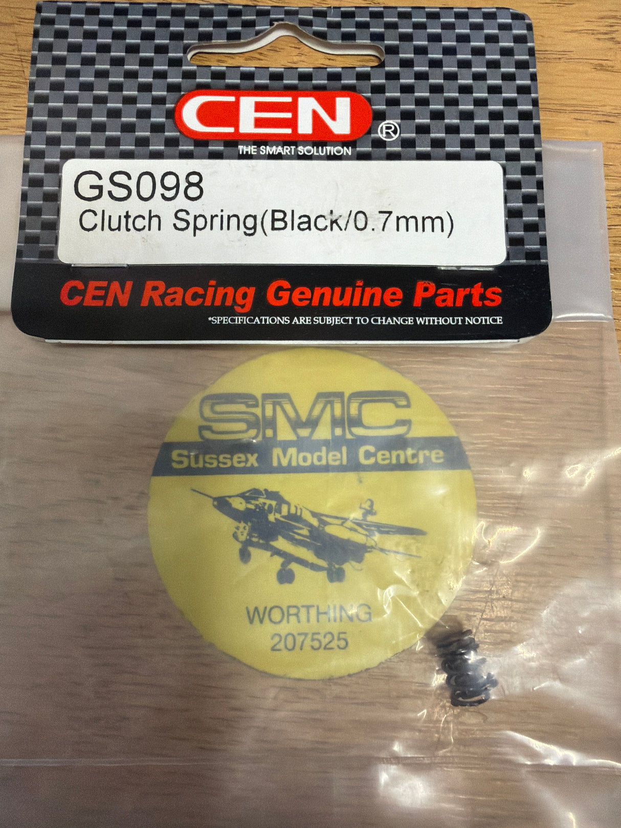 CEN RC car Spares Clutch Spring (Black 0.7MM) GS098 (Box 92)