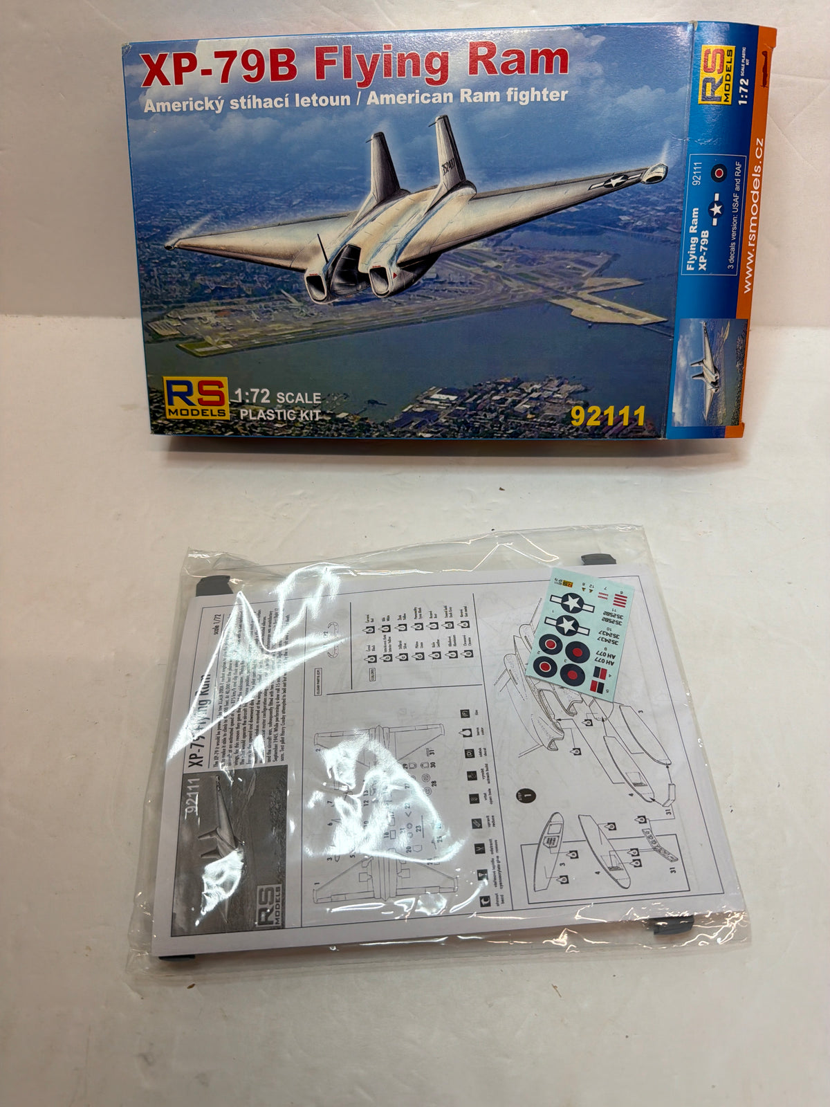 RS Models Northrop XP-79B Flying Ram 1/72 92111 Plastic Model Kit Vintage