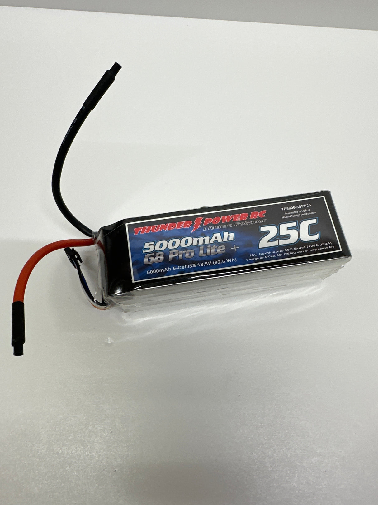 Thunder Power Lipo 18.5v 5 cell 5000mah 25C
