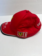 Ferrari Scuderia F1 Formula One Racing -Red- Adjustable Baseball Cap (second hand)