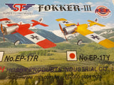 SF Super Flying Model Fokker III ARTF EP-17Yellow - Second Hand - New