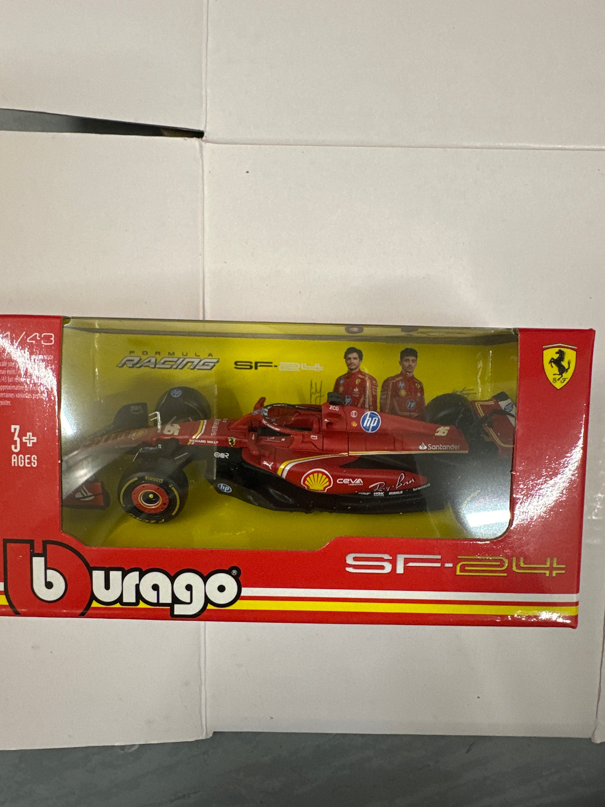 Bburago 1/43 Ferrari SF-24 Charles Leclerc 16 2024 B18-60039L