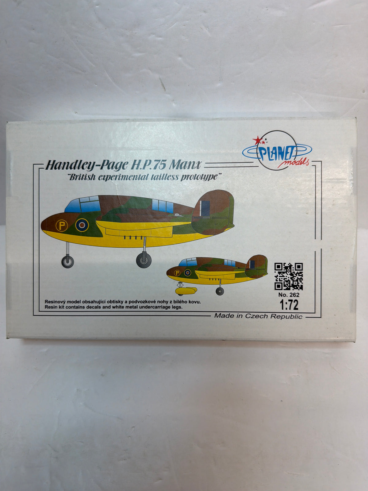 Planet Models Plastic Kit Planet Models Handley Page H.P.75 Manx — 1:72