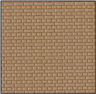4mm Scale English Bond Brickwork (Metric) *STONE Coloured* (