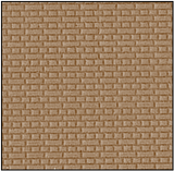 4mm Scale English Bond Brickwork (Metric) *STONE Coloured* (