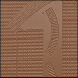 4mm English Bond Arches *BRICK Coloured* (14 x 10.5)